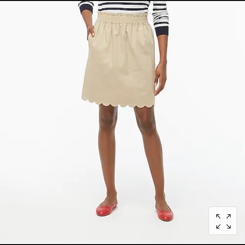 J.Crew Scallop hem skirt - NEW WITH TAGS!